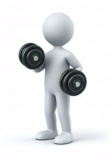 3D Man Dumbbells