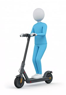 person on scooter