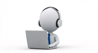 3D Laptop Worker