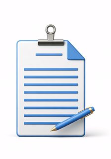 3d clipboard and pen