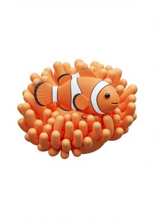 clownfish in anemone
