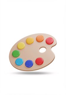 colorful paint palette