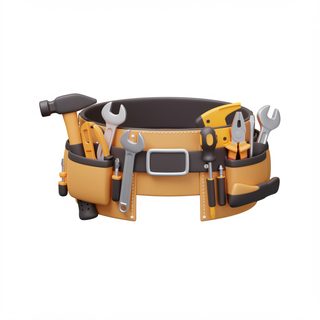 3d construction tool belt