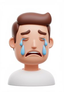 crying male character