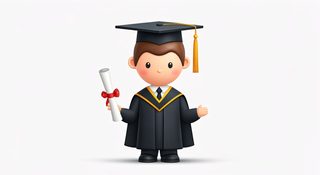 cute graduate character