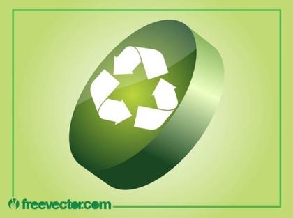 3D Ecology Icon Free Vector