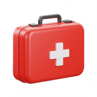 red first aid kit