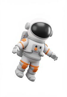 floating astronaut character