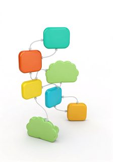colorful flowchart diagram