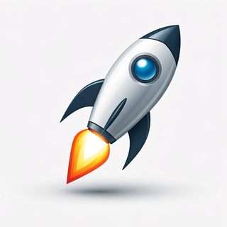 glossy rocket icon