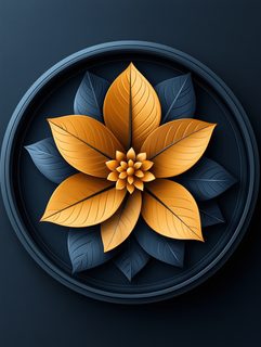 gold flower art