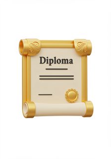 golden diploma icon