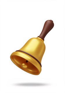 golden hand bell