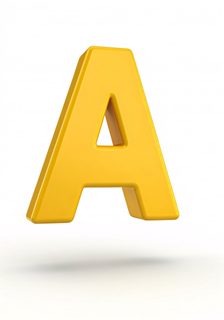 golden letter a