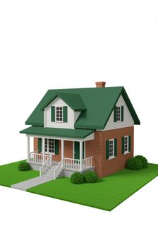 suburban brick house