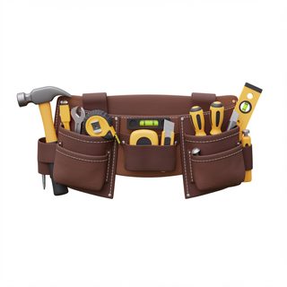 leather construction toolbelt
