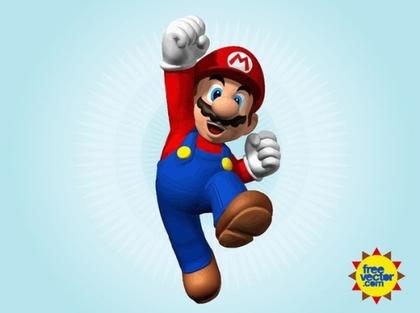 3D Mario Free Vector