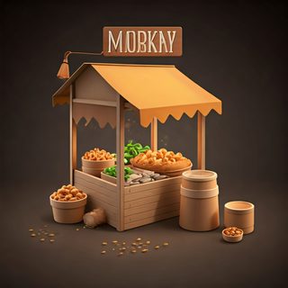 miniature market stall