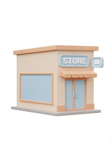 3d store icon