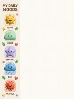 Mood tracker icons