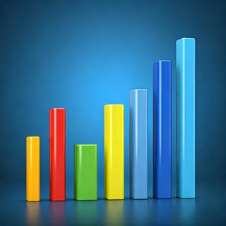 multicolored bar graph