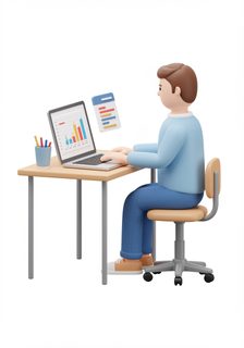 man working laptop