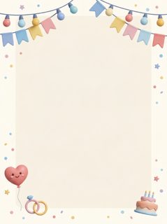 celebration border template