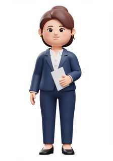 businesswoman holding paper