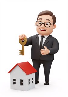 3D Businessman Key