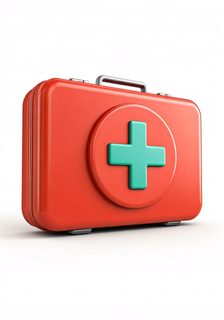 red first aid kit