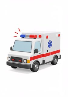 cartoon ambulance vehicle