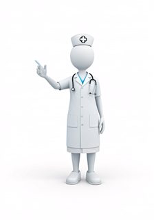 3d cartoon nurse