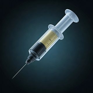 medical syringe render