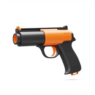 orange black flare gun