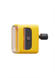 yellow pencil sharpener