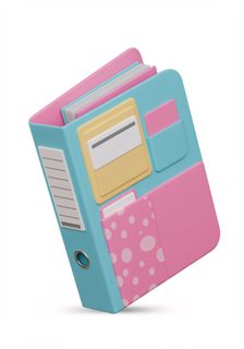 colorful school binder