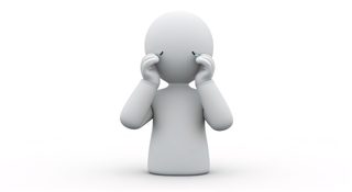 crying humanoid figure