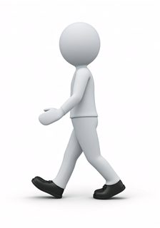 walking 3d figure