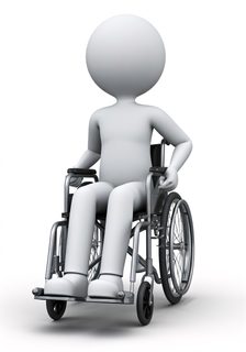 person in wheelchair