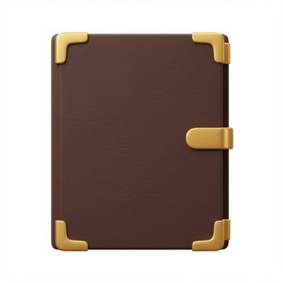 brown leather journal