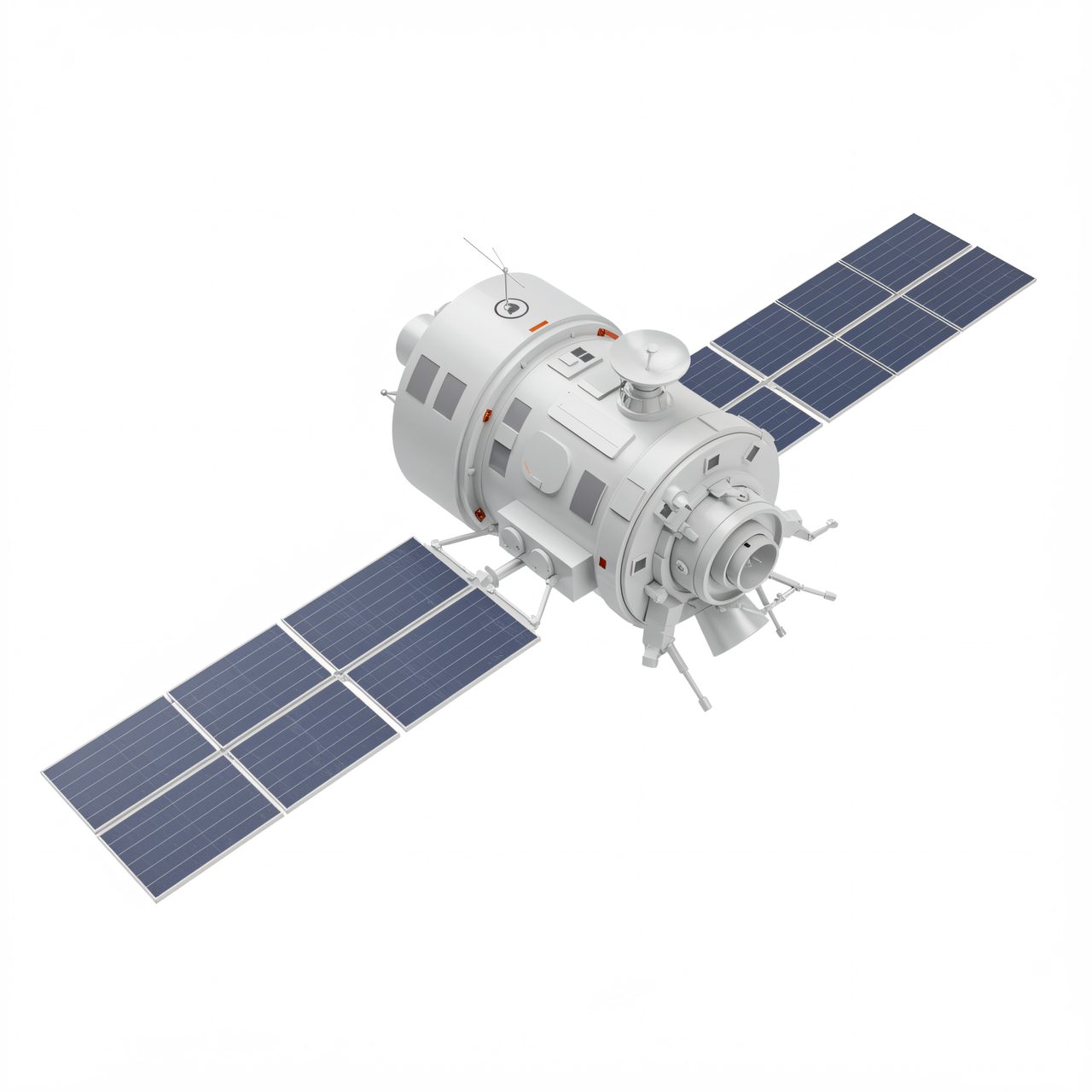 orbiting space satellite