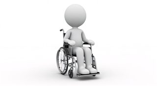 person in wheelchair