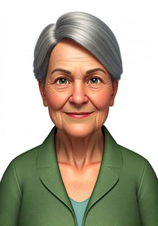 smiling elderly woman