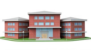 red brick school