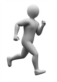 running human figure