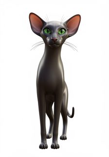 black oriental cat
