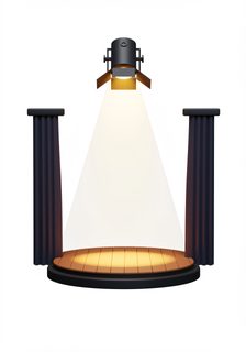 stage spotlight display
