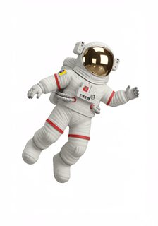 floating astronaut render