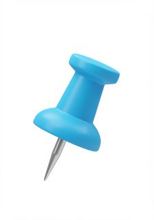 blue push pin
