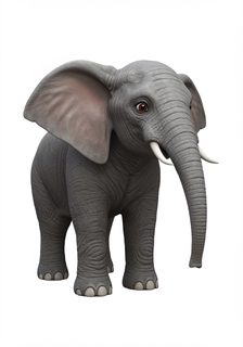 cartoon 3d elephant